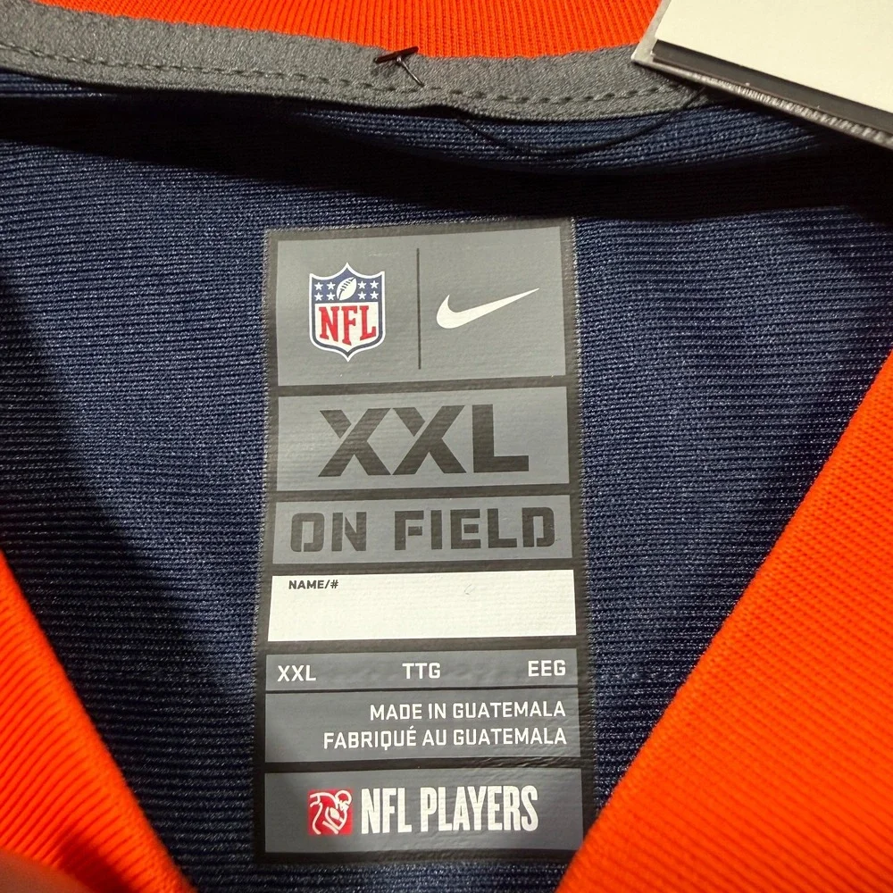 Denver Broncos‎ Jersey Nike On Field Russel Wilson #3 Jersey Blue Mens 2XL